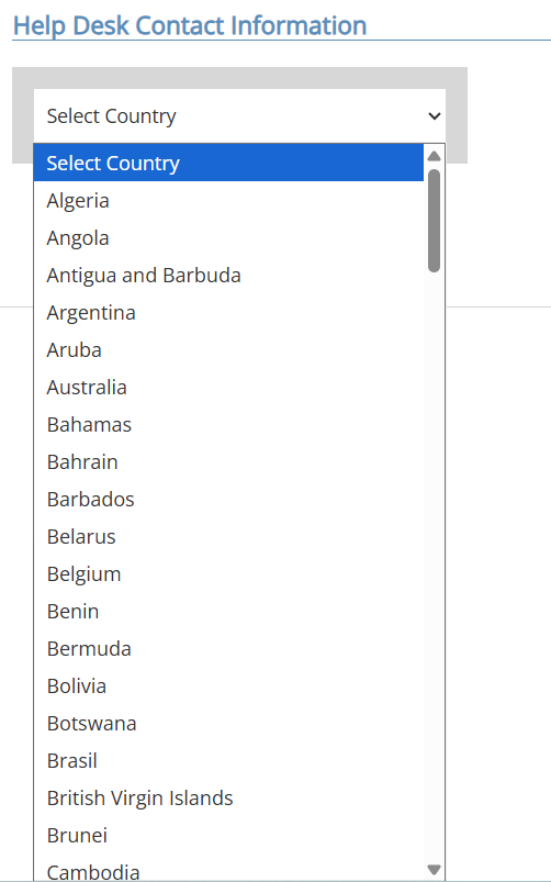 Countries List